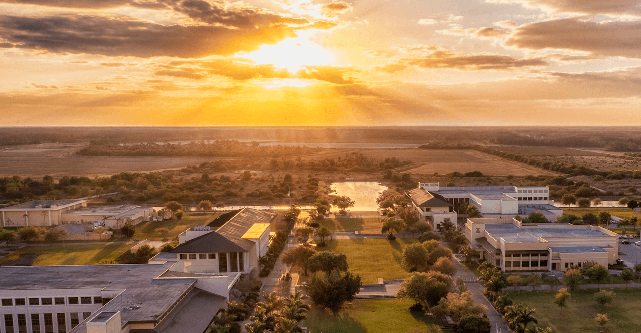 Ave Maria University campus aerial view